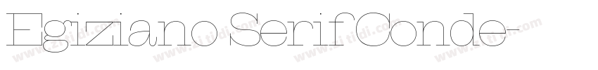 Egiziano Serif Conde字体转换